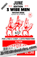 Original 3 Wisemen Monthly Lottery Book