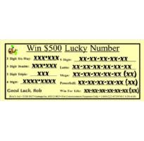 Win $500 Lucky # Image
